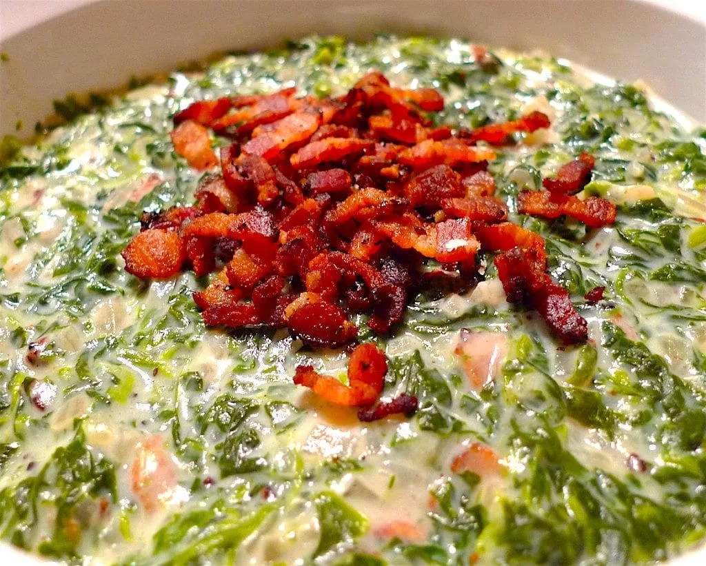 The Hirshon Creamed Spinach With Bacon
