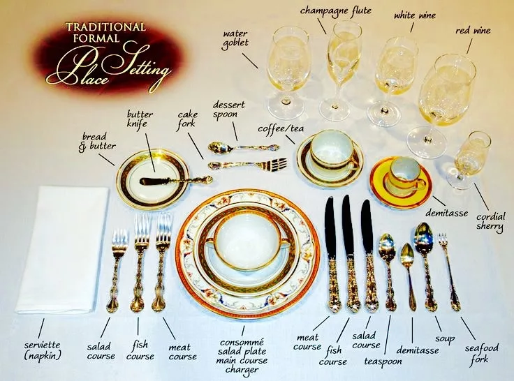 How not to freak out at a formal dinner