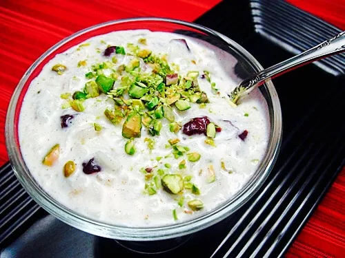 The Hirshon Coconut Rice Pudding with Cranberries, Raisins and Pistachios