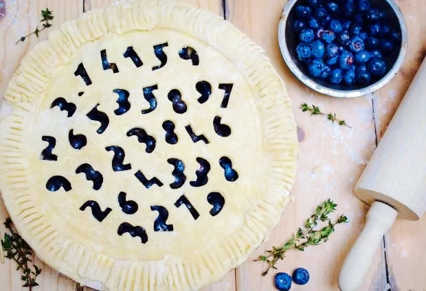 The Hirshon Blueberry Thyme Pie of Pi