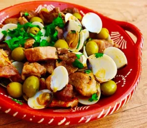 The Hirshon Portugeuse Clam And Pork Stew - Carne de Porco à Alentejana