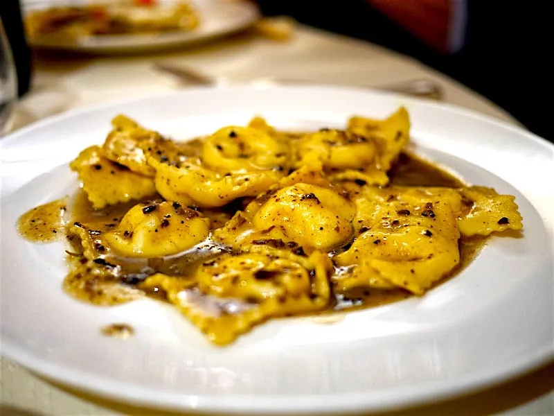 The Hirshon Umbrian Agnolotti in Truffle Sauce - Agnolotti Al Tartufo Nero Di Norcia