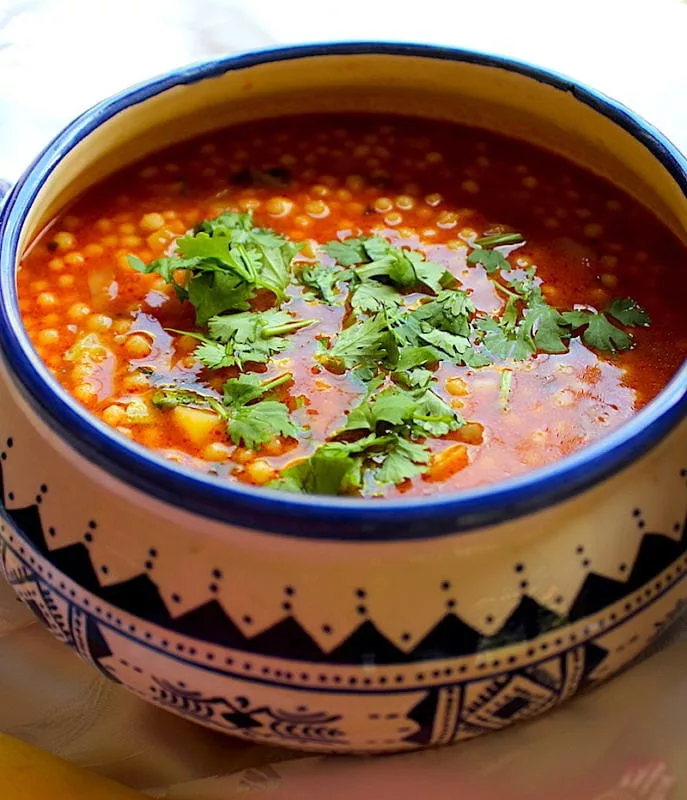The Hirshon Algerian Berkoukes Soup - بركوكس