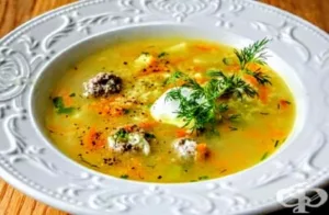 The Hirshon Bulgarian Meatball Soup - Супа топчета