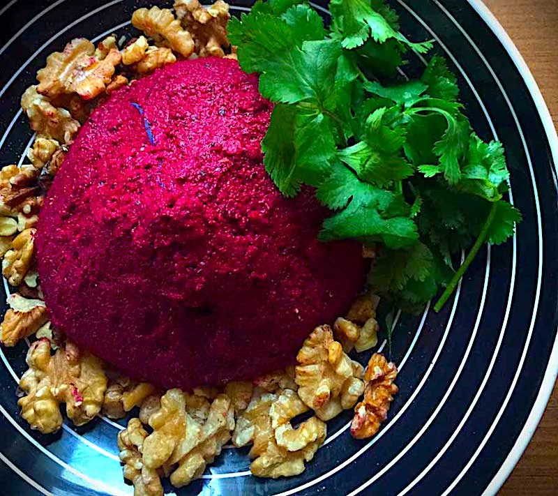 The Hirshon Georgian Beet And Walnut Puree - ჭარხლის ფხალი