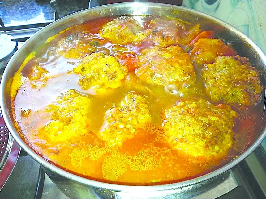 The Hirshon Iranian Gondi Meatballs in Chicken Soup - گندی