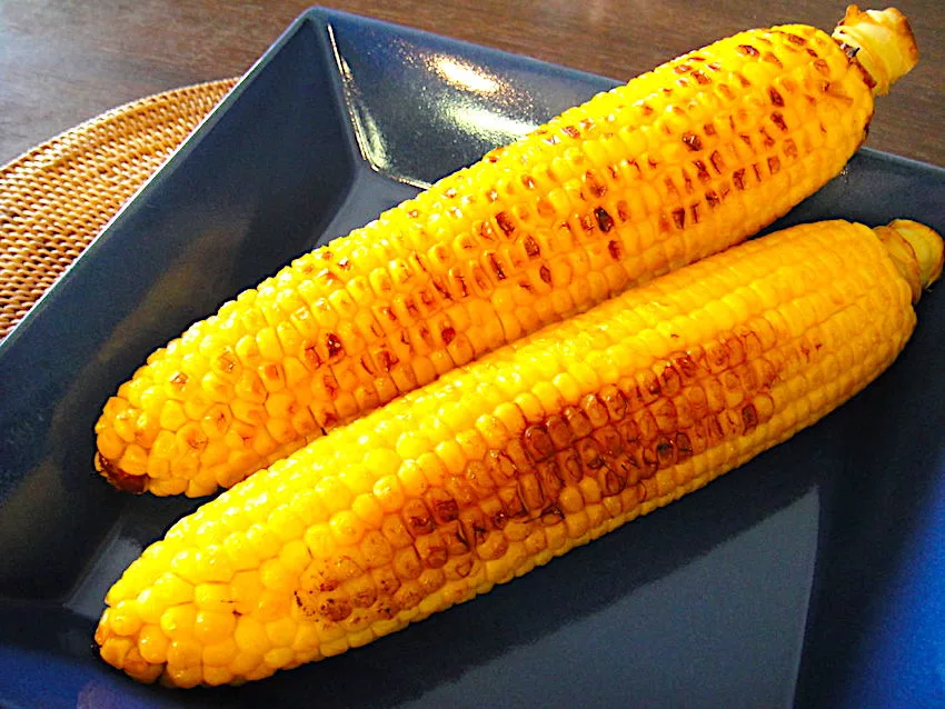 The Hirshon Japanese Grilled Corn with Miso Butter - 焼きとうもろこし