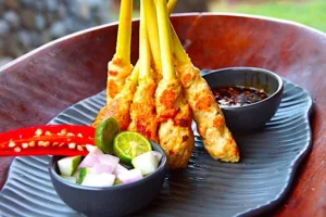 The Hirshon Indonesian Seafood Sate - Sate Lilit Sambal Matah The Hirshon Indonesian Seafood Sate - Sate Lilit Sambal Matah