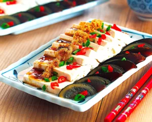 The Hirshon Chilled Tofu with Century Egg and Pork Floss - 涼拌肉鬆皮蛋豆腐