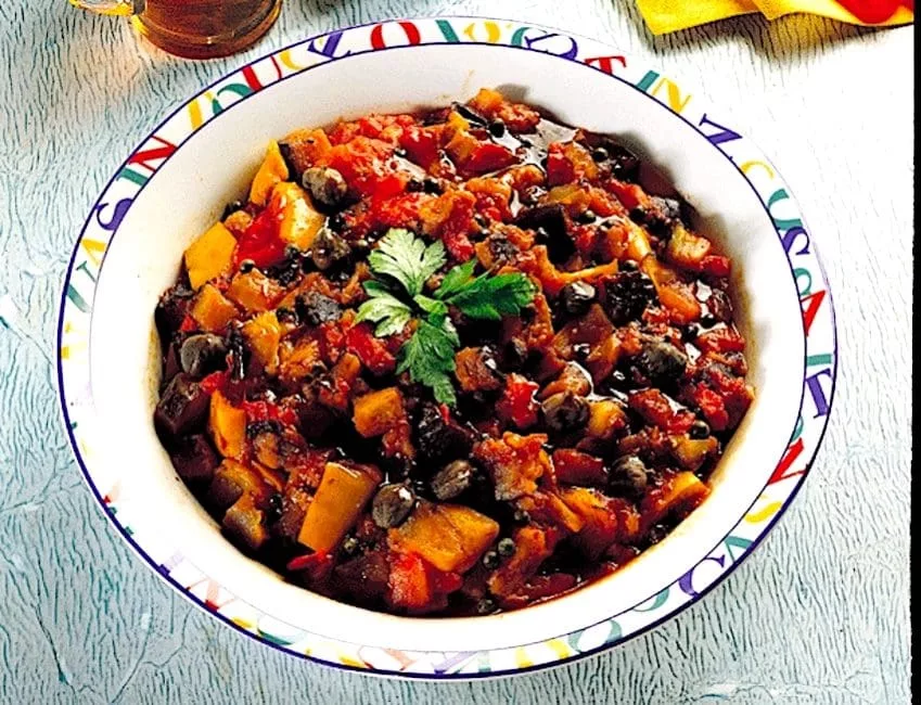 The Hirshon Sicilian Jewish Eggplant Relish - Caponata Ebraica Siciliana