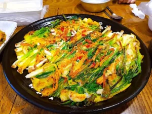 The Hirshon Korean Savory Scallion and Scallop Pancake - 해물파전