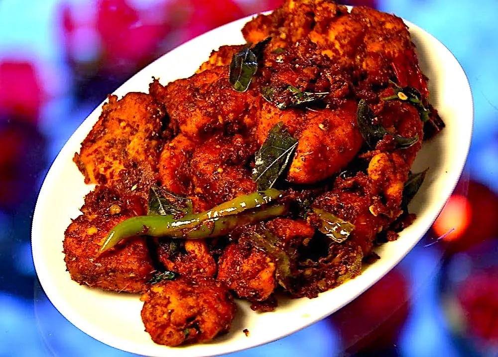 The Hirshon Indian Andhra Chicken Fry - కోడి వేపుడు