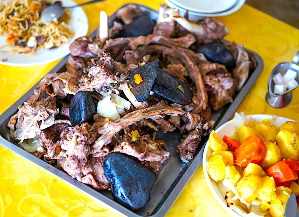 The Hirshon Mongolian Khorkhog - Goat Stew Cooked With Red-Hot Rocks - Хорхог