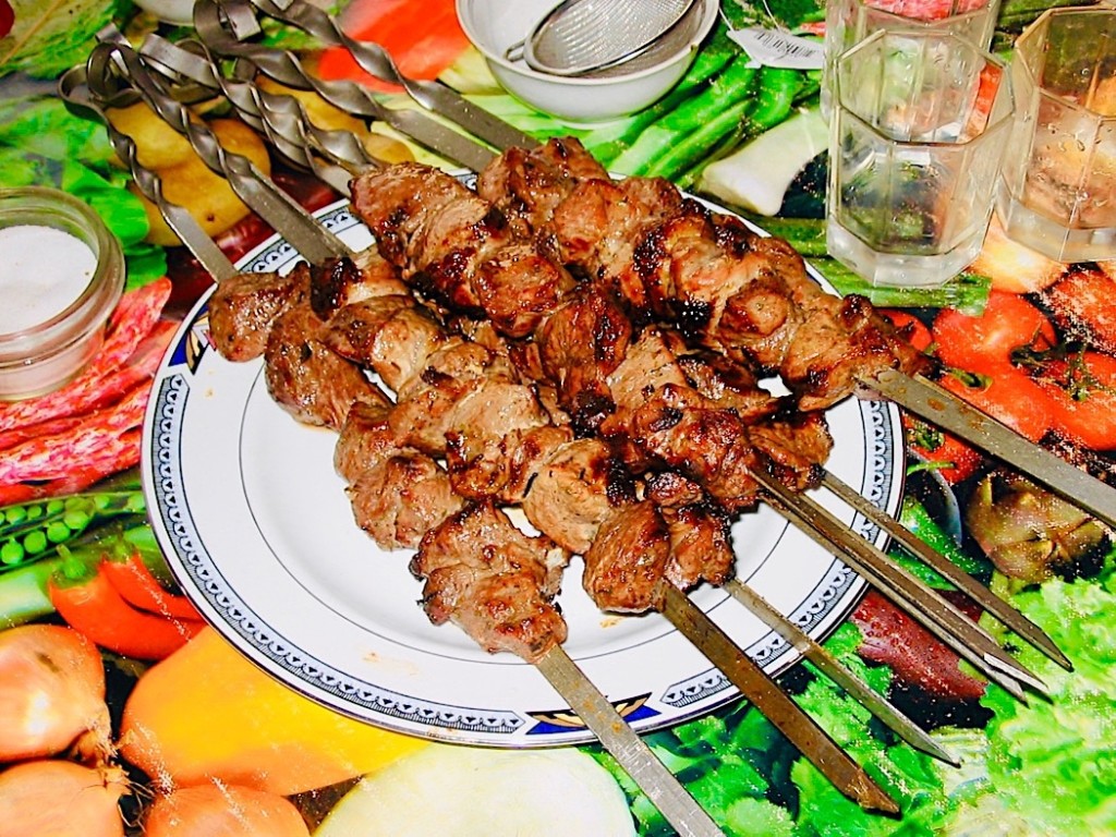 The Hirshon Georgian Mtsvadi BBQ Pork Skewers - მწვადი 7 The Hirshon Georgian BBQ Pork Skewers - მწვადი