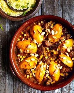 The Hirshon Moroccan Lamb and Quince Tagine - طاجين لامب و سفرجل The Hirshon Moroccan Lamb and Quince Tagine - طاجين لامب و سفرجل