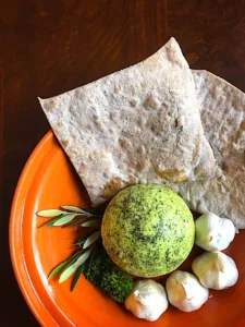The Hirshon Ancient Roman Garlic and Herb Cheese Spread - Moretum