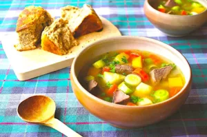The Hirshon Welsh Lamb, Beef, Bacon and Vegetable Soup - Cawl Cymreig Traddodiadol