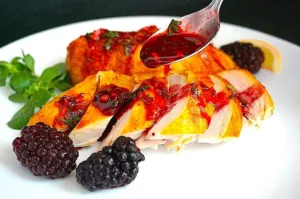 The Hirshon Georgian Chicken With Rachuli Blackberry Sauce - ქათამი რაჭული სოუსით