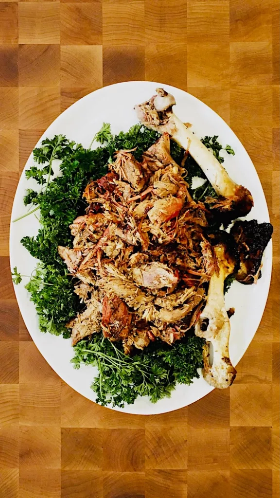 EMV Pulled Goat Leg With TFD's Marinade of Inestimable Splendor!