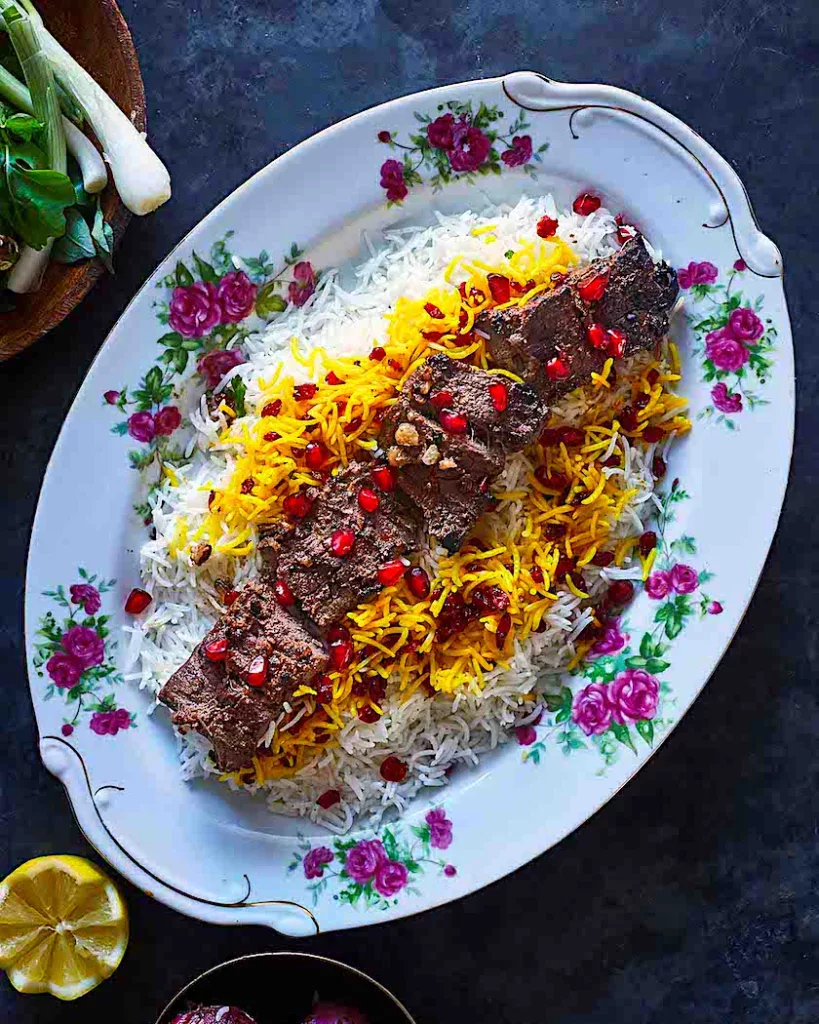The Hirshon Iranian Ribeye Kabobs Torsh - کباب ترش