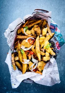 The Hirshon Irish 'Spice Bag' Fried Chicken And Chips With Curry Dipping Sauce - Mála Spíosra na hÉireann