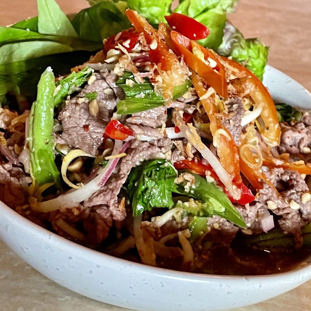 The Hirshon Cambodian Plea Sach Ko Beef Salad - ភ្លាសាច់គោ