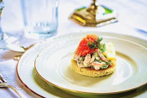The Hirshon Gourmet Swedish Shrimp Salad On Toast - Toast Skagen