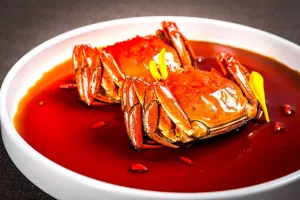 The Hirshon Chinese Drunken Crab with Rose Essence Wine and Herbs - 醉蟹配玫瑰精華酒和香草