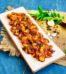 The Hirshon Indian Kerala Pepper Shrimp - கருவேப்பிலை இறால் மிளகு வறுவல்