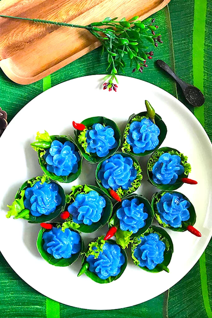 The Hirshon Thai Royal Flower Dumplings - Chor Muang - ช่อม่วง