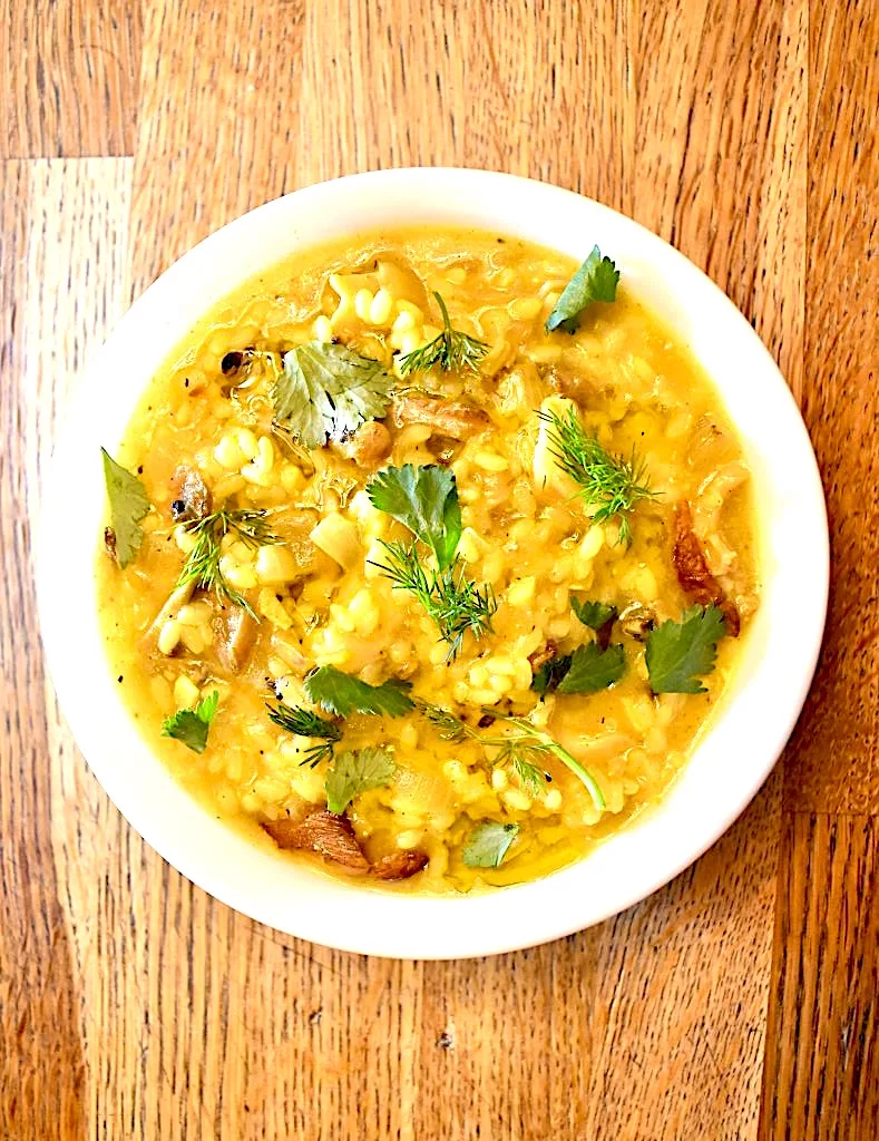 The Hirshon Georgian Mushroom Funeral Rice (Shila Plavi) - სოკო შილა პლავი
