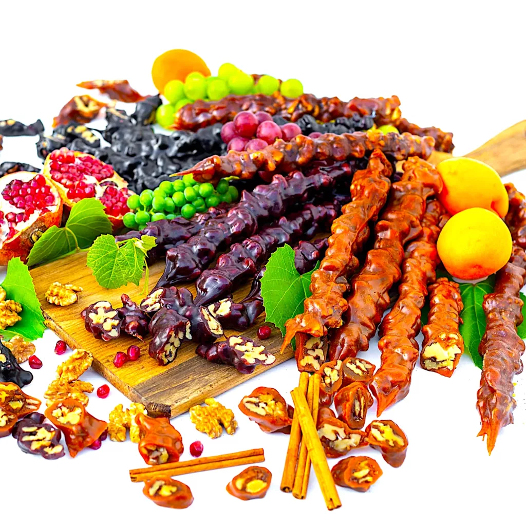 The Hirshon Georgian Churchkhela Fruit and Nut Candy - ჩურჩხელა 1 The Hirshon Georgian Churchkhela "Energy" Candy - ჩურჩხელა