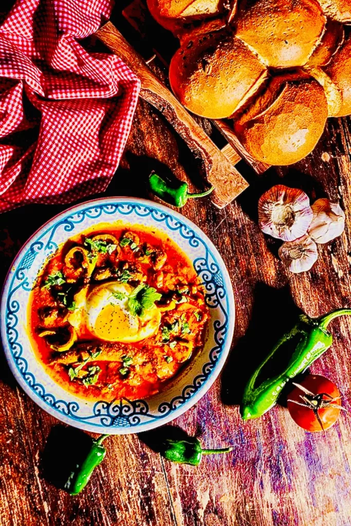 The Hirshon Tunisian Ojja - Poached Eggs In Spicy Sauce With Merguez Sausage - عجة المرقاز 2 The Hirshon Tunisian Ojja - Poached Eggs In Spicy Sauce With Merguez Sausage - عجة المرقاز
