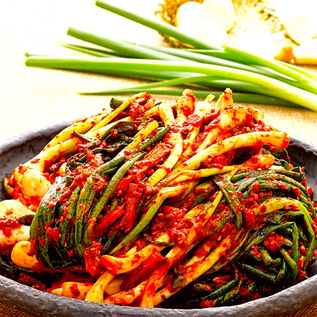 The Hirshon Korean Green Onion Kimchi with a Twist - 파김치