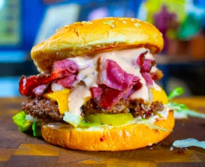 The Hirshon Utah Pastrami Burger SUPREME The Hirshon Utah Pastrami Burger