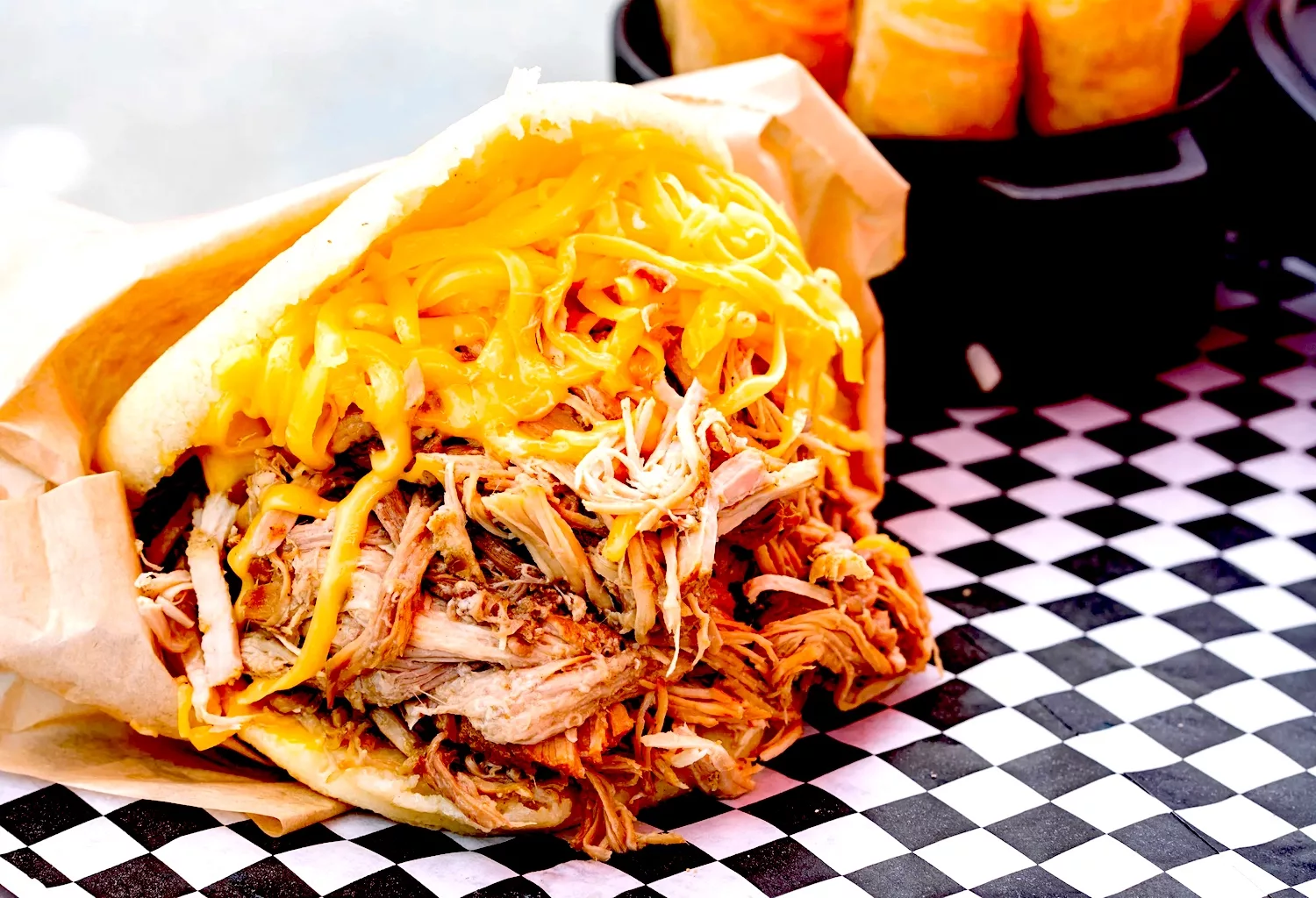 The Hirshon Revolutionary Venezuelan Arepa with Pulled Pork - Arepa Rumbera